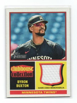 2025 Topps Topps Heritage Clubhouse Collection Relics Byron Buxton