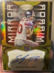 2023 Panini certified mirror gold jeremy shockey