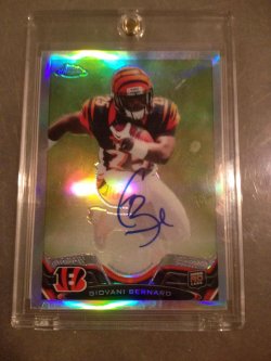   Giovani Bernard Topps Chrome Auto SP