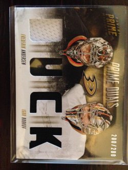 2013 Panini Prime Frederick Andersen & Igor Bobkov Prime Duals D-Ab