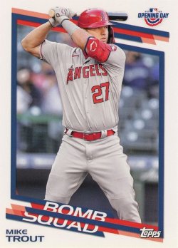 2022 Topps Opening Day Bomb Squad Mike Trout