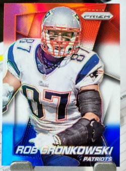 2014 Panini Prizm Rob Gronkowski Red/White/Blue Prizms