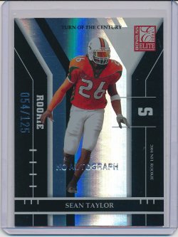    Sean Taylor 2004 Donruss Elite Turn of the Century RC NO AUTOGRAPH /125