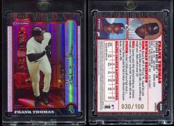 1999  Bowman Chrome Intl Refractor  Frank Thomas