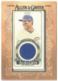 2020 Topps Allen & Ginter Framed Mini Relic Anthony Rizzo