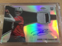 2014 Topps Chrome Derek Carr Rookie Patch Autograph
