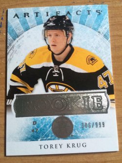 2012 Upper Deck Artifacts Torey Krug Rookie 