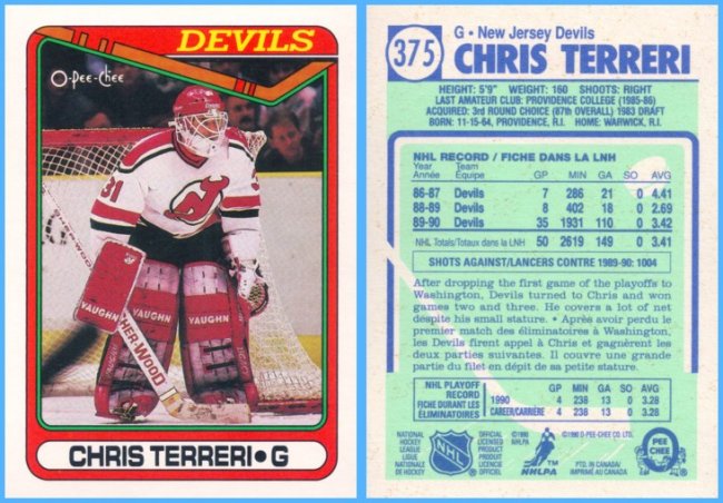 Chris Terreri Hockey Card Database Wiki Fandom