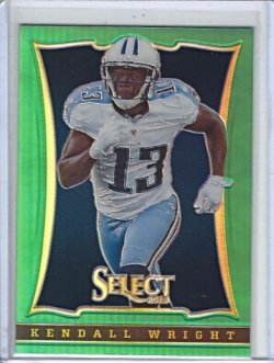 2013 Panini Select Kendall Wright Green Prizm