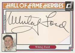 2015  Custom Hall of Fame Heroes Autographs Whitey Ford