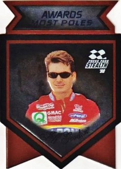1998 Press Pass Stealth Racing Awards Most Poles Jeff Gordon