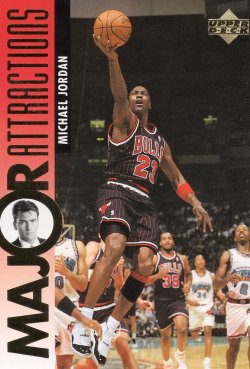 1995 Upper Deck Upper Deck Michael Jordan Major Attractions Charlie Sheen