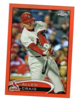 2012 Topps Chrome Craig, Allen - Orange Refractors