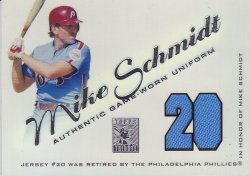 2001 Topps Tribute Game Worn Relics Mike Schmidt