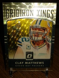 2016 Panini Optic Gridiron Kings Gold Vinyl Clay Matthews