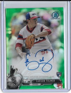 2017 Bowman Chrome Carson Fulmer Green Refractor