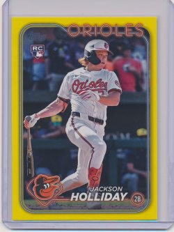    Jackson Holliday 2024 Topps Update Yellow RC