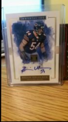 2016 Panini Impeccable immortal ink Brian urlacher auto 5/5