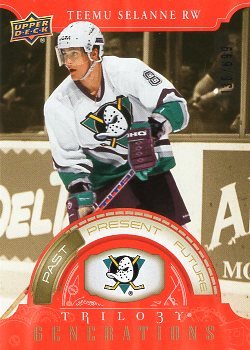 2022/23 Upper Deck Trilogy Generations Red Selanne