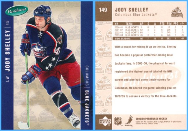 Jody Shelley | Hockey Card Database Wiki | Fandom