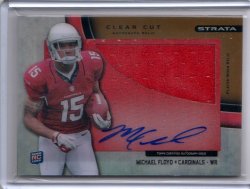 2012 Topps Strata Michael Floyd Gold Clear Cut