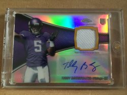 2014 Topps Chrome Teddy Bridgewater Rookie Patch Autograph