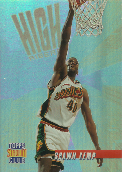 1996 Topps Stadium Club Shawn Kemp High Risers