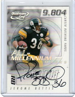 2001 Leaf All-Millennium Marks Jerome Bettis