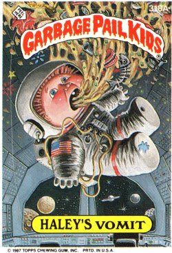 1987 Topps Garbage Pail Kids Haleys Vomit