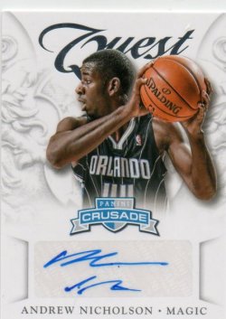 2012 Panini Crusade Andrew Nicholson Quest auto