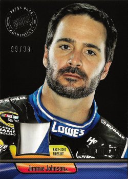 2012 Press Pass Ignite Racing (firesuit) Jimmie Johnson