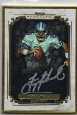 2013 Topps Museum Troy Aikman Gold Frame Auto