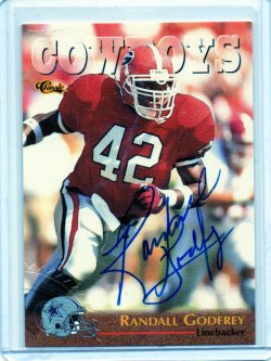 Dallas Cowboys Chris Boniol 1996 Collector's Edge signed card