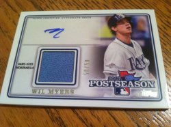 2014 Topps Series 1 Wil Myers Postseason Performance Autograph Relic