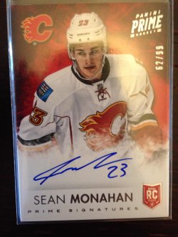 2013 Panini Prime Sean Monahan Prime Signatures S-SMO