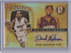 2014-15 Panini Gold Standard Derek Anderson Ring Bearers 