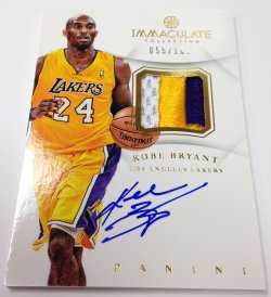 2012-13 Panini Immaculate Kobe Bryant Patch Auto