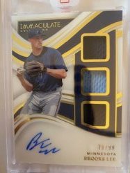 2023 Panini immaculate  brooks lee