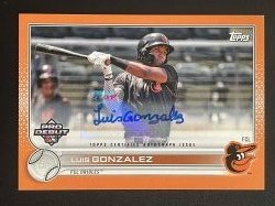 2022 Topps Pro Debut Luis Gonzalez