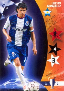 2006-2007 Panini UEFA Champions League Trading Cards Game 2006-2007 Lucho Gonzalez