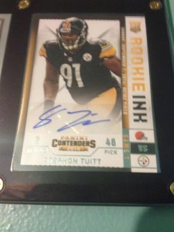 2014 Panini Contenders Stephon tuitt rookie ink