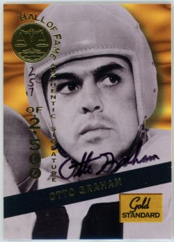 1994  Signature Rookies Gold Standard HOF Autographs Otto Graham