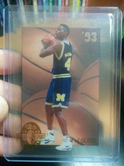1993-94 Classic Chris Webber Four Sport Acetate RC LP