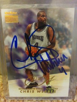 1998-99 Skybox Premium Chris Webber Autograph
