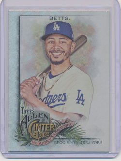    Mookie Betts 2022 Allen and Ginter Silver Portrait