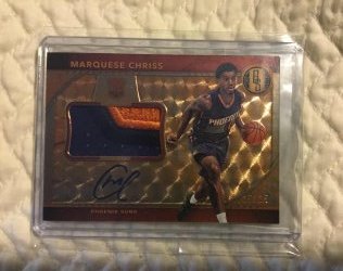 2016 Panini Gold standard Marquese chriss patch auto rc