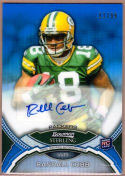 2011 Bowman Sterling Randall Cobb Blue Refractors Auto
