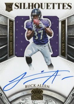  Panini  Buck Allen 2015 Panini Crown Royale Rookie Silhouettes Signatures Gold