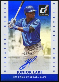 2015 Donruss Signature Series Blue Junior Lake