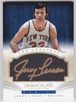 2013-14 Panini Immaculate Jerry Lucas The Greatest 